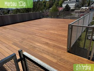Dřevěná terasy: Merbau tClip Terasa: Merbau tClip 65 m2 Místo Kladno číslo reference 05 |2025 Termín realizace 2025 -...